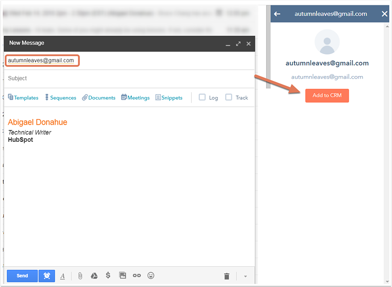 Capture d'écran d'un article d'aide HubSpot