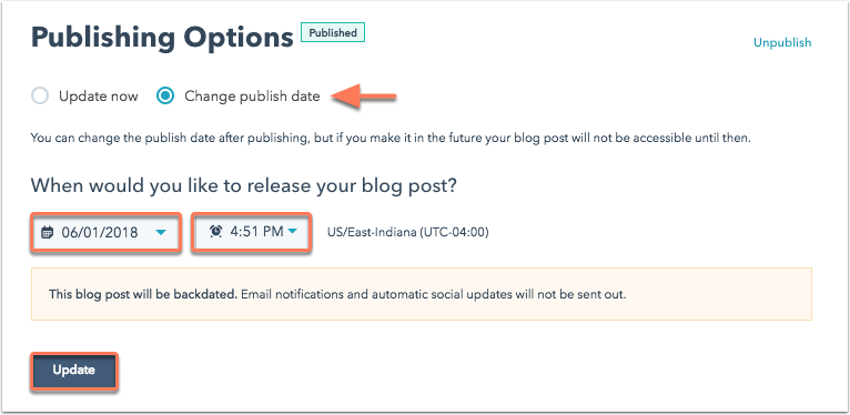 change-publish-time