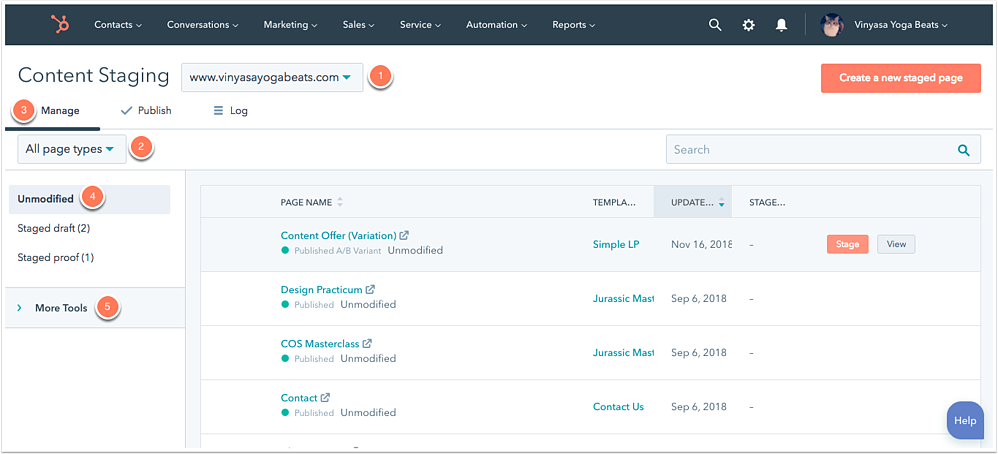 content-staging-dashboard