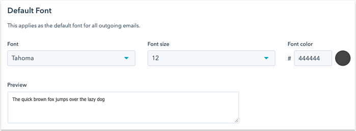 default-font-configuration-email-integrations