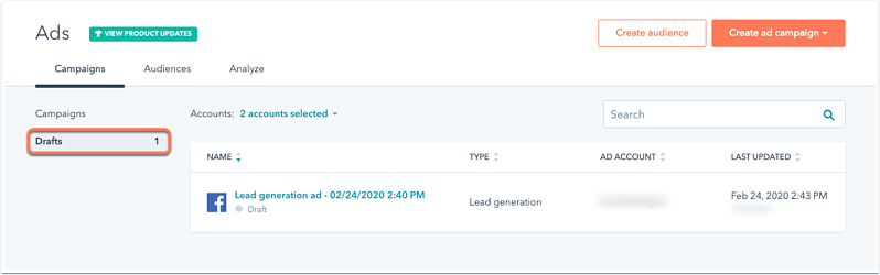 facebook-lead-ad-creation-drafts-dashboard