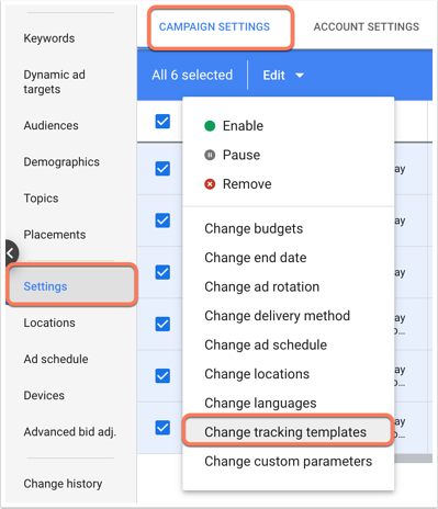 google-ads-template-campaign-level