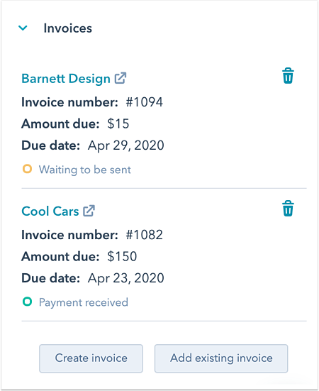 invoice-deal-record