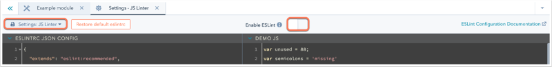 js-linter-settings