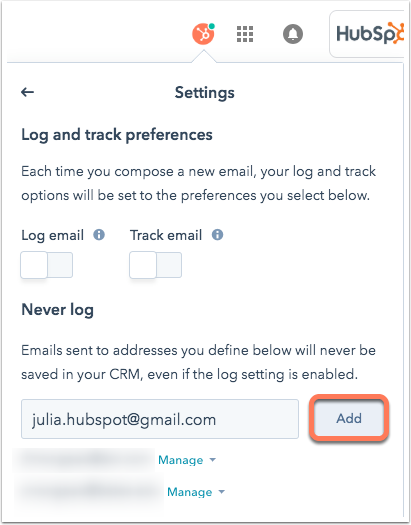 log-and-track-settings