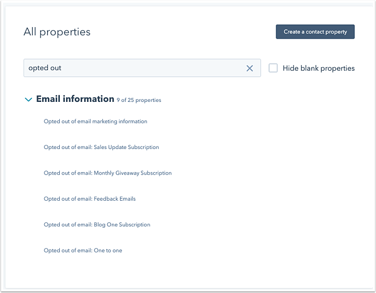 opted-out-email-properties