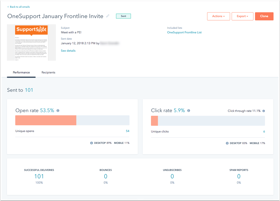 HubSpot Help article screenshot