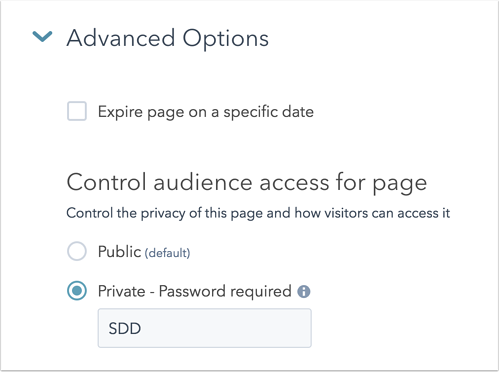 private-password