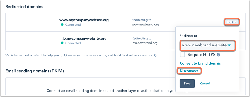 redirect-or-disconnect-domain
