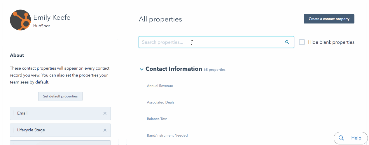 HubSpot Help article screenshot