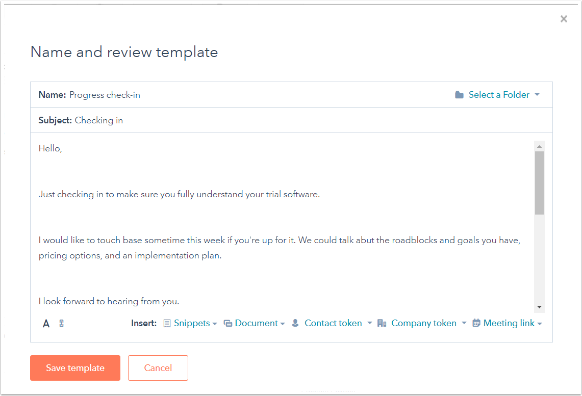 Capture d'écran d'un post sur l'Aide HubSpot