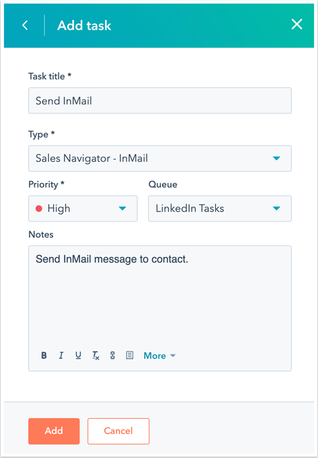 send-inmail-task