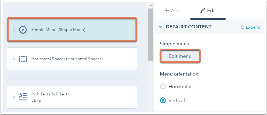 simple-menu-edit-menu