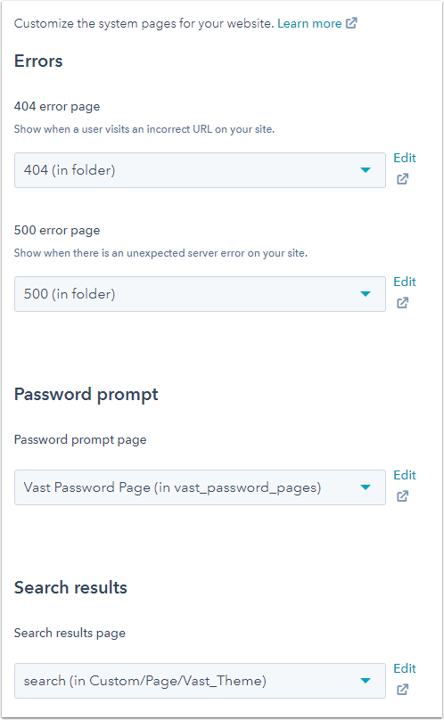system-pages-website-settings
