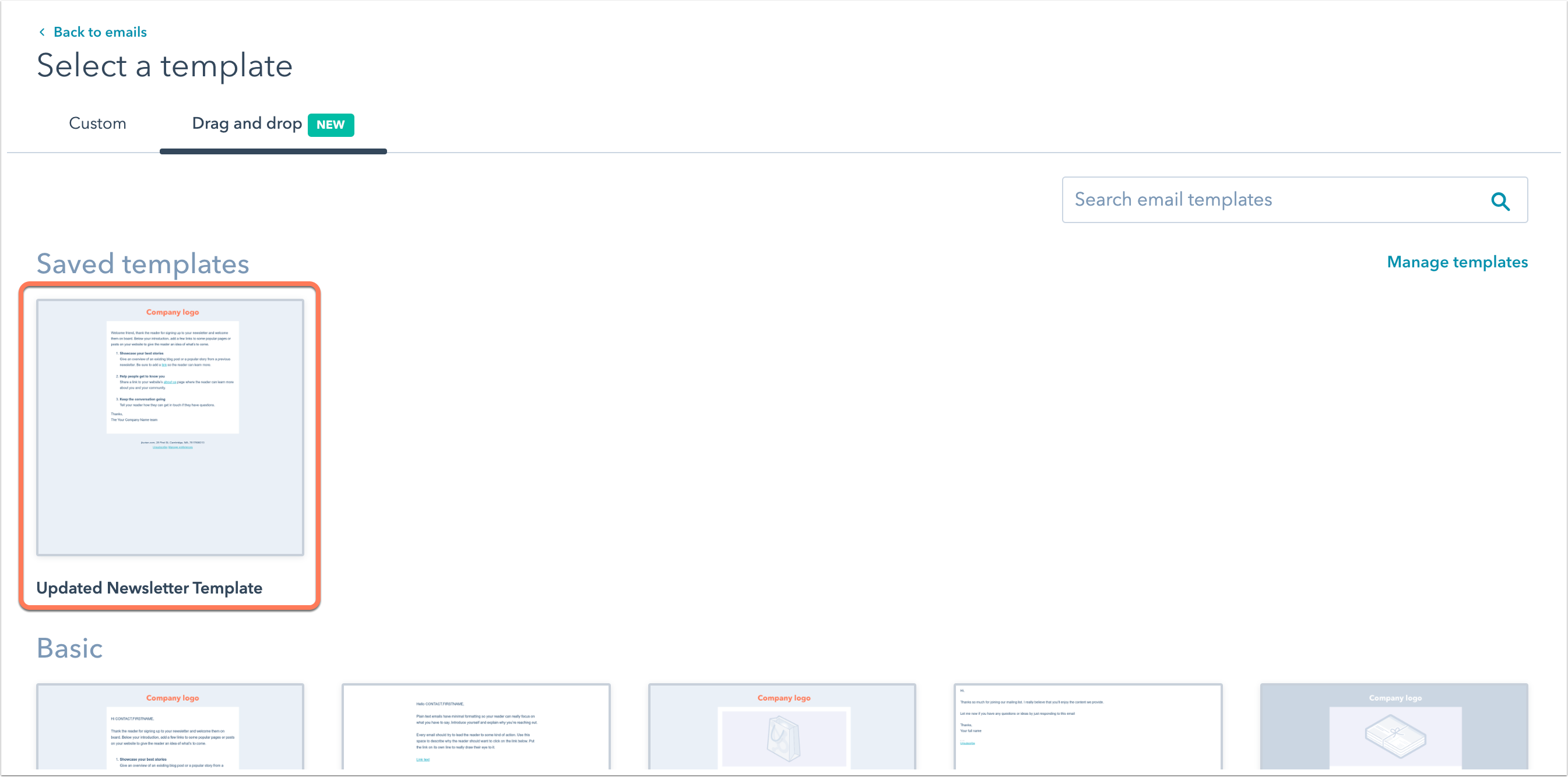 use-saved-email-template