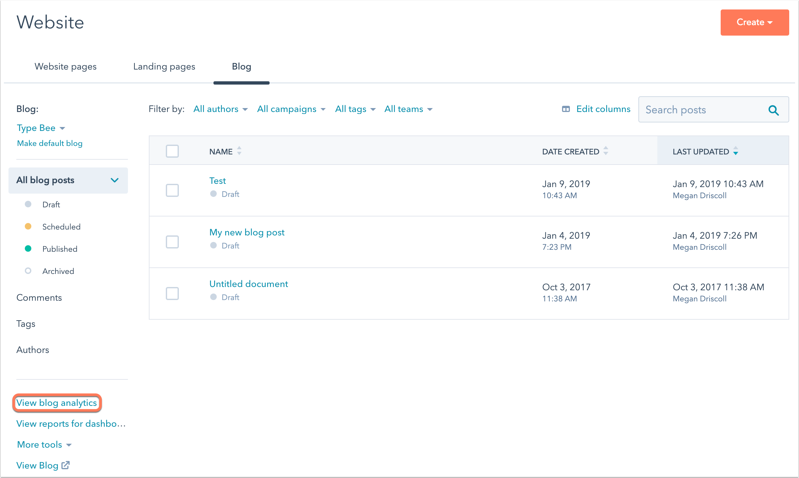 website-blog-view-analytics
