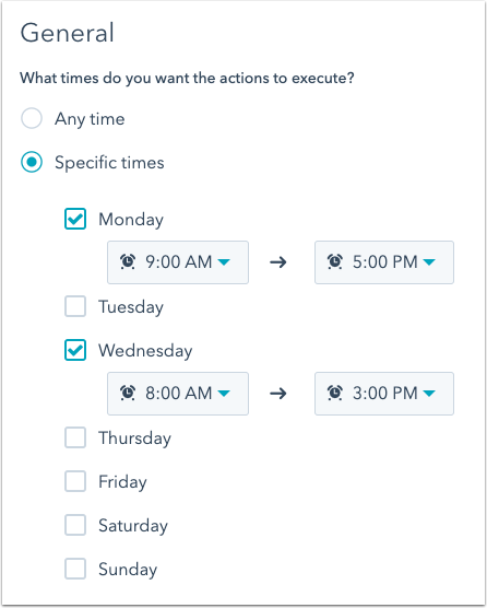 workflow-specific-times